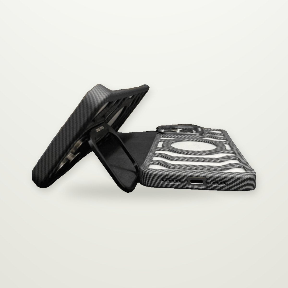 Carbon Fiber Grain Magnetic Case for iPhone 13–16