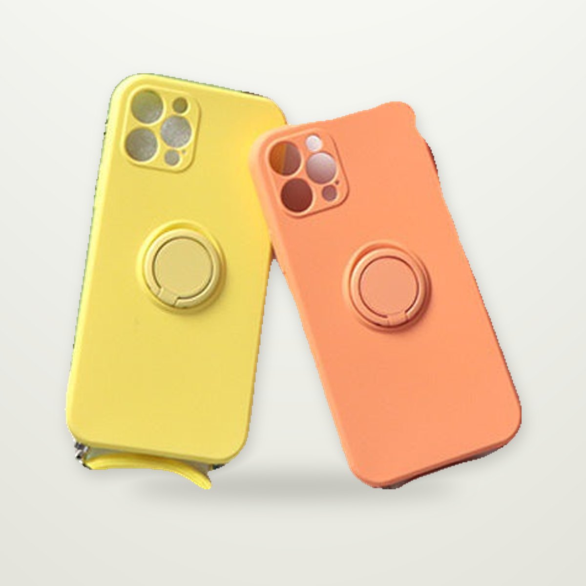 Silicone Ring Stand MagSafe Case for iPhone 15