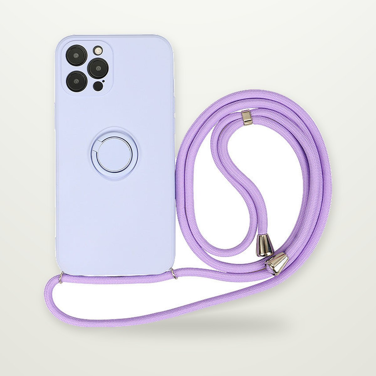 Silicone Ring Stand MagSafe Case for iPhone 15