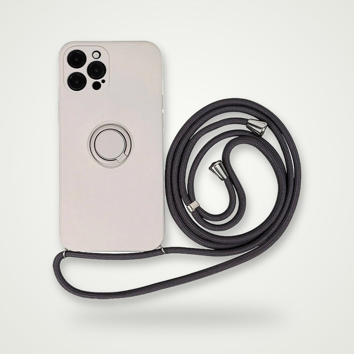 Silicone Ring Stand MagSafe Case for iPhone 15