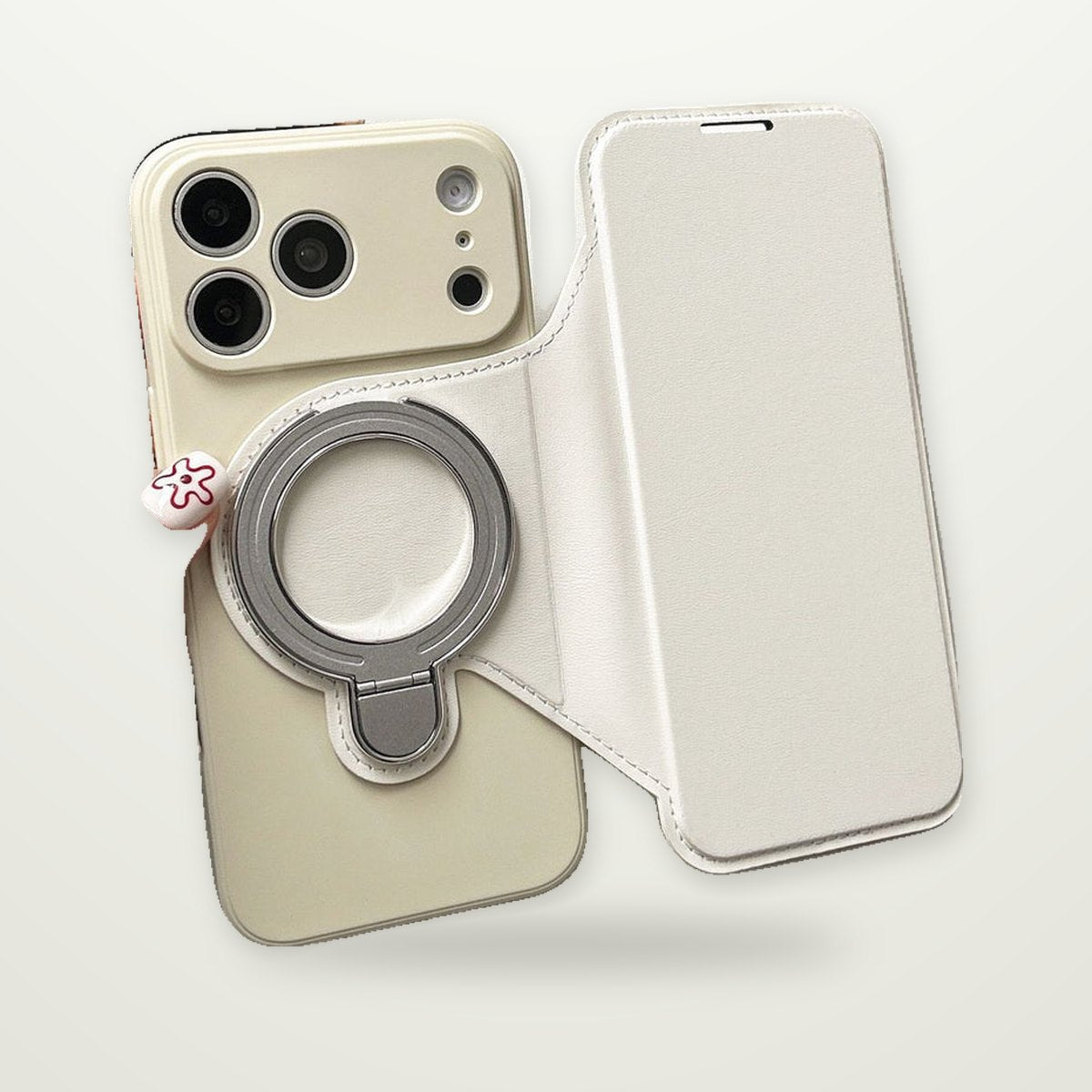 Flip Card Stand MagSafe Case for iPhone 13–17