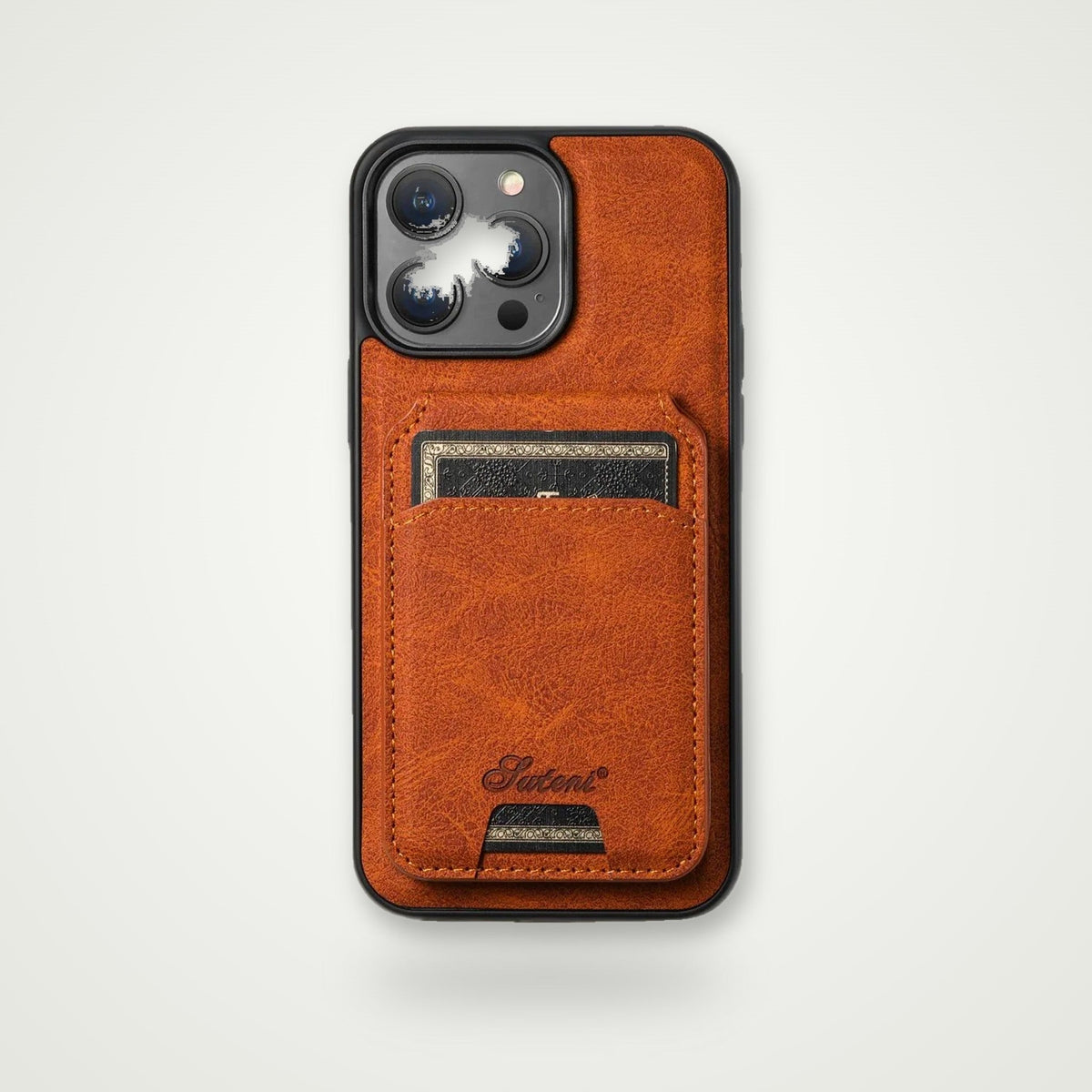 Leather Magnetic Card Case for Galaxy S24