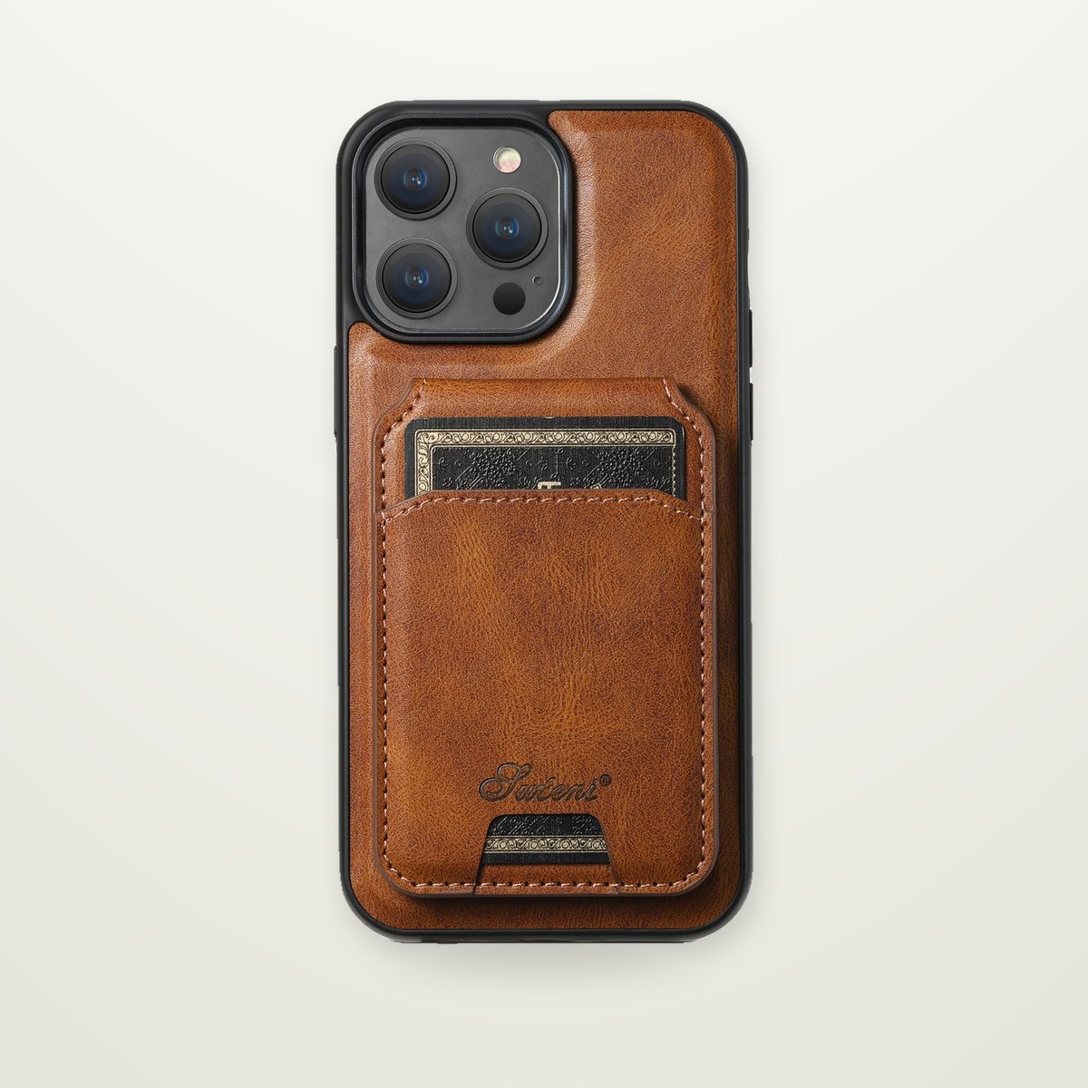 Leather Magnetic Card Case for Galaxy S24