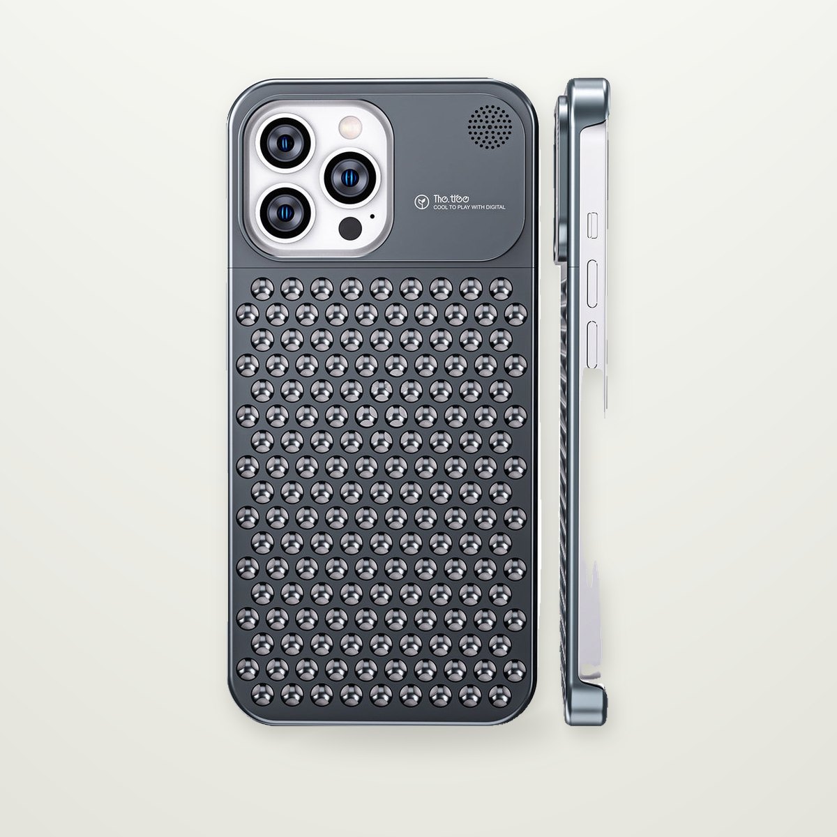 Vented Aluminum Case for iPhone 13–15