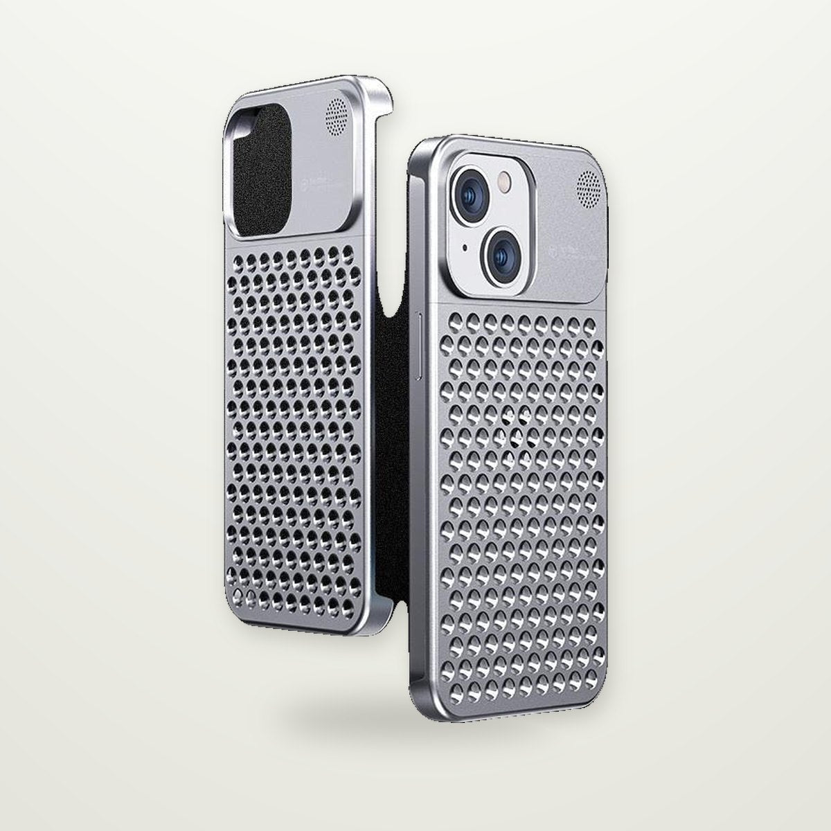 Vented Aluminum Case for iPhone 13–15