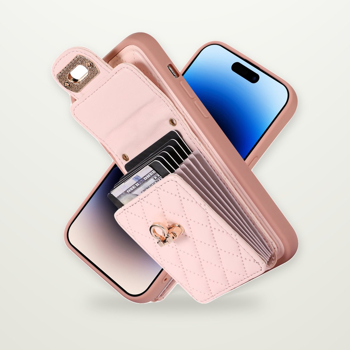Back Card Holder Case for iPhone 13–15
