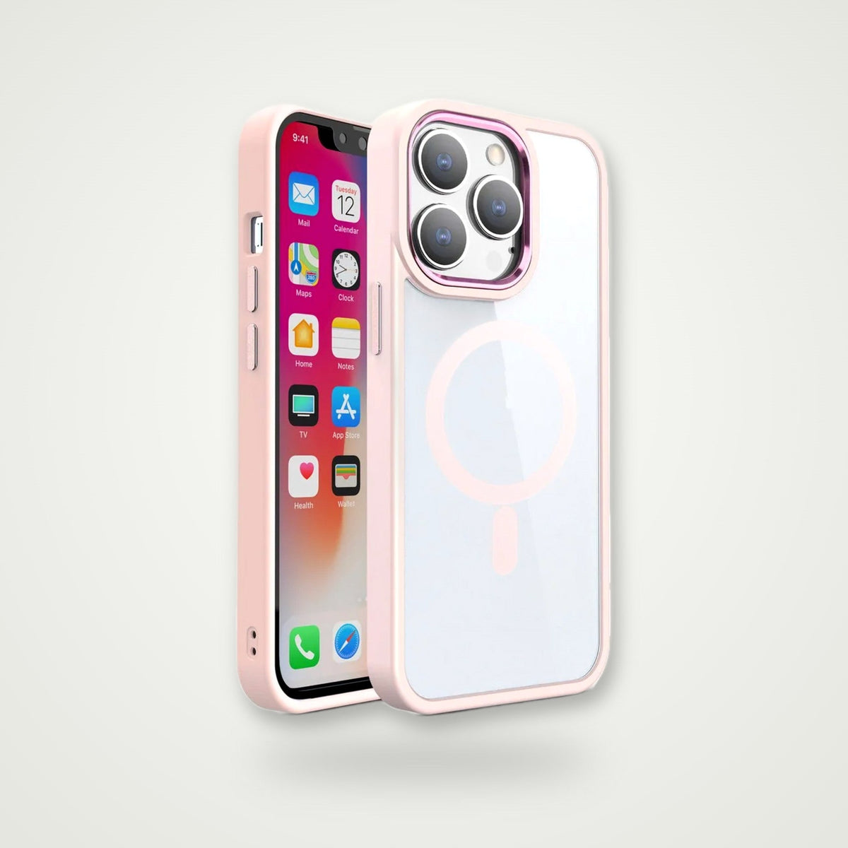 Clear Magnetic Case for iPhone 15