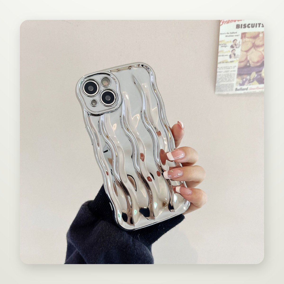 Plated Water Ripple Case for iPhone 13–16