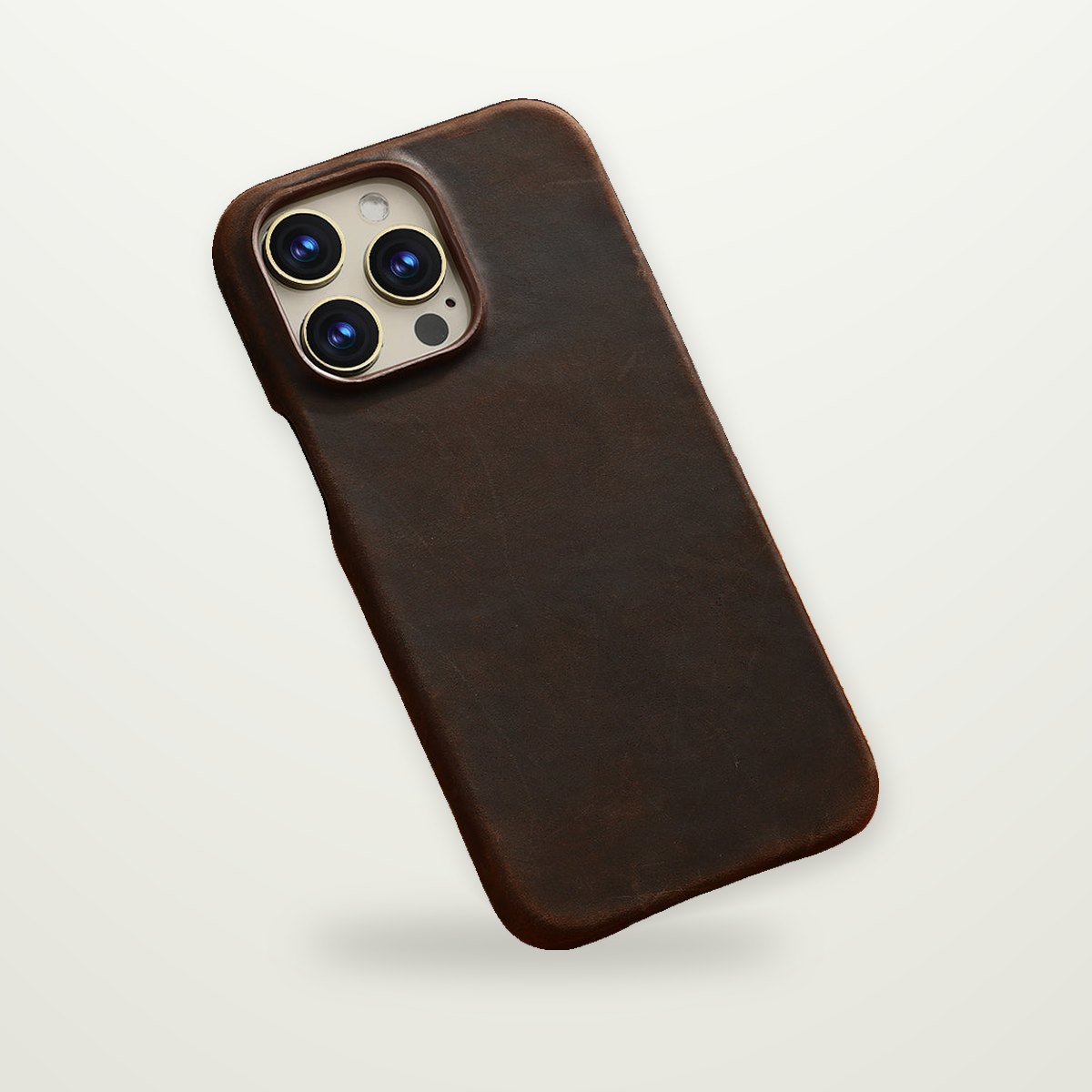 Cowhide Leather MagSafe Case for iPhone 15–16