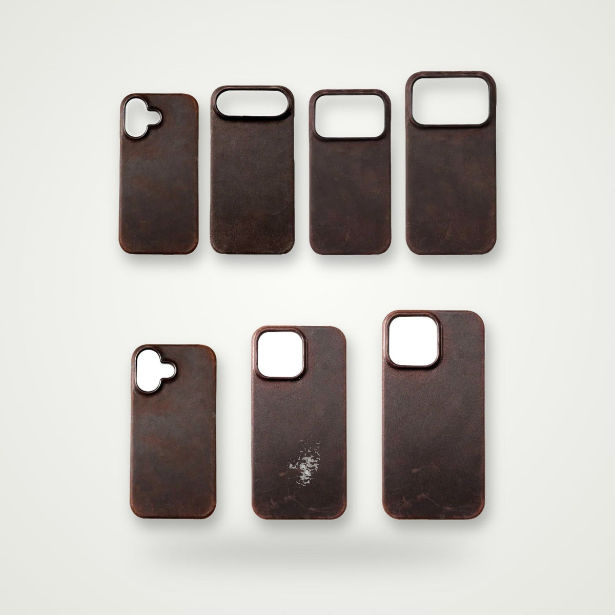 Cowhide Leather MagSafe Case for iPhone 15–16