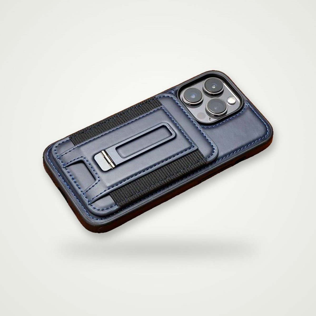 Full-Wrap Leather Card Case for iPhone 13–16