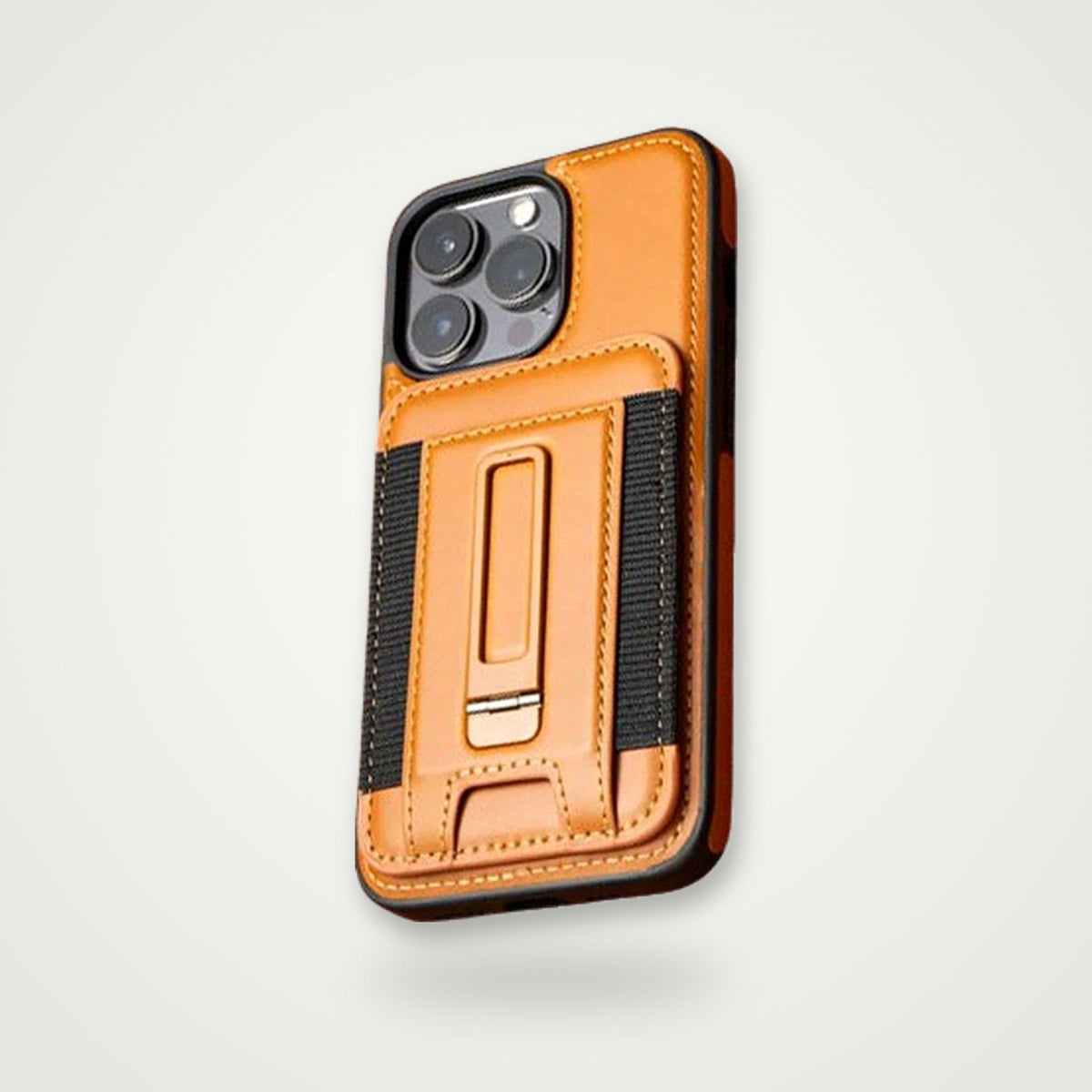 Full-Wrap Leather Card Case for iPhone 13–16