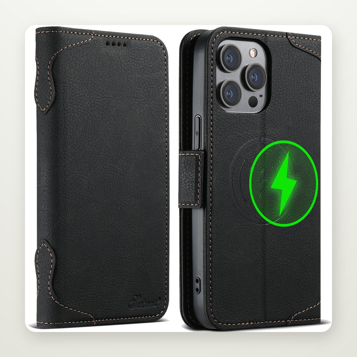Flip Card Leather Case for iPhone 13–16