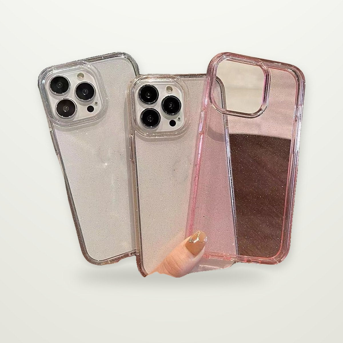 Slim Clear Hard Case for iPhone 13–16
