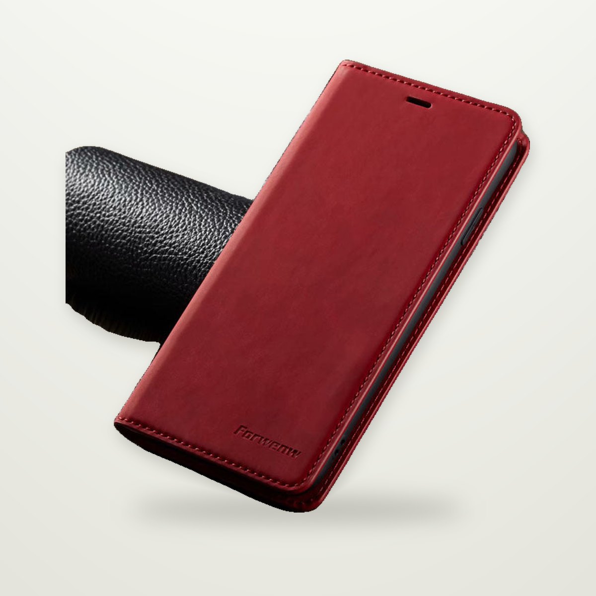Flip Wallet Leather Case for iPhone 13–15 & Galaxy S24