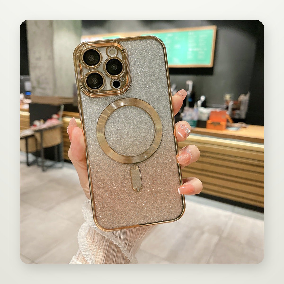 Plated Soft Magnetic Case for iPhone 13–16