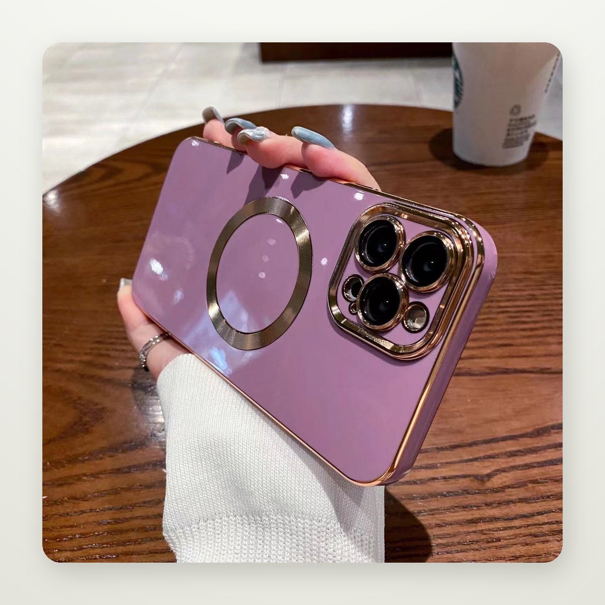 Brushed Plated MagSafe Case for iPhone 15–16