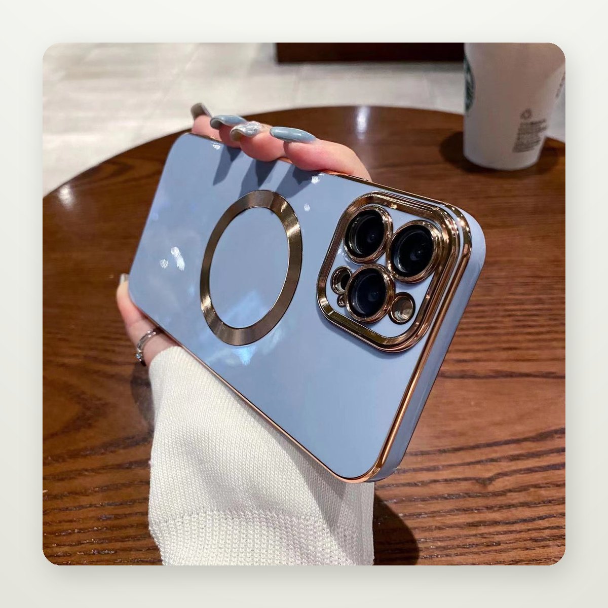 Brushed Plated MagSafe Case for iPhone 15–16