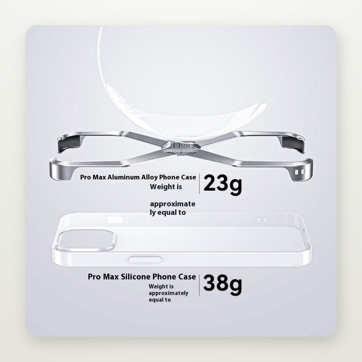 Frameless Aluminum Cooling Case for iPhone 13–17