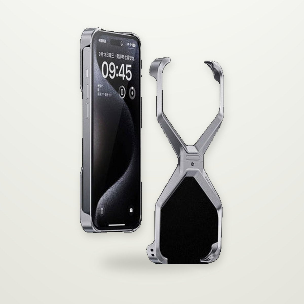 Frameless Aluminum Cooling Case for iPhone 13–17