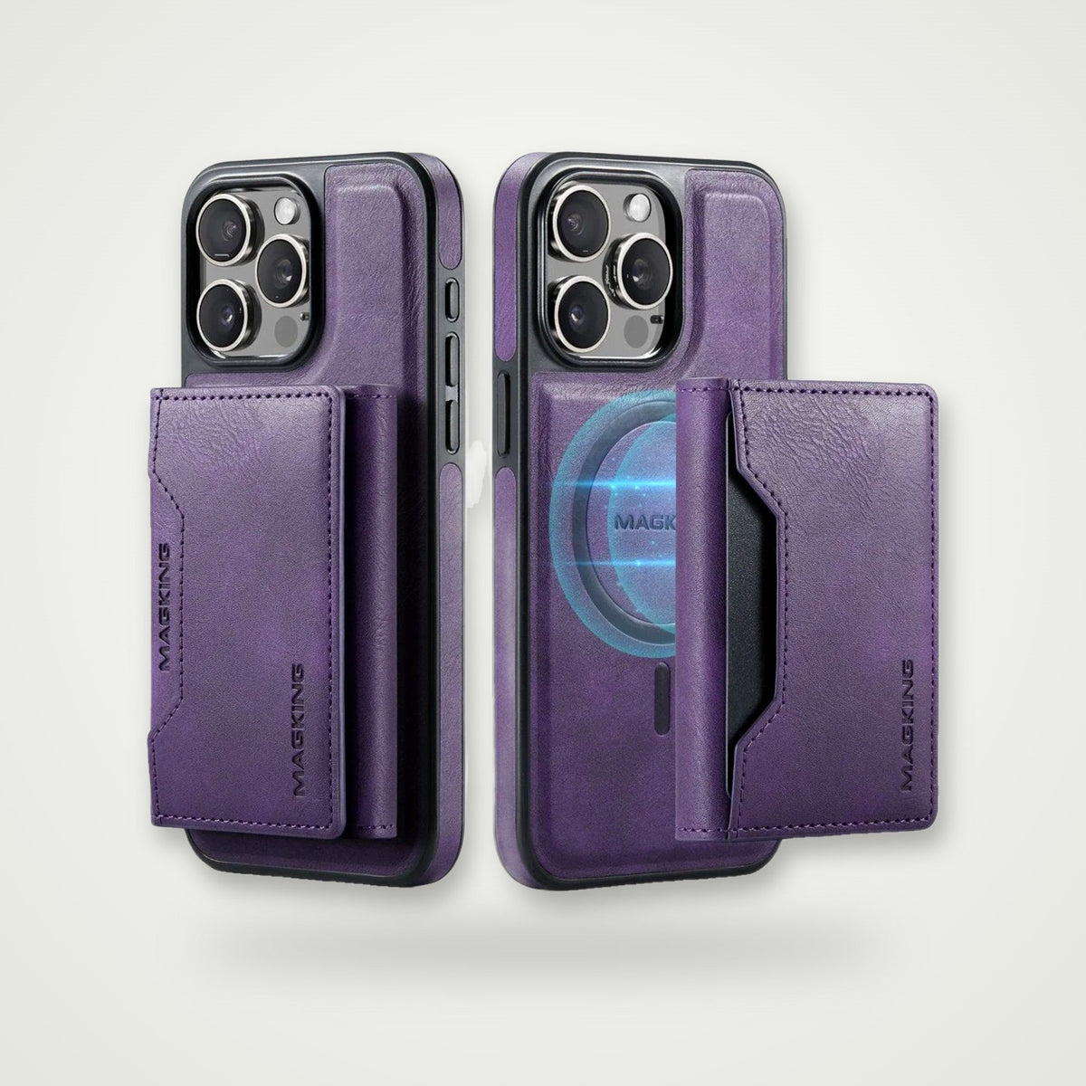 Leather Card Pocket Case for iPhone 13–16