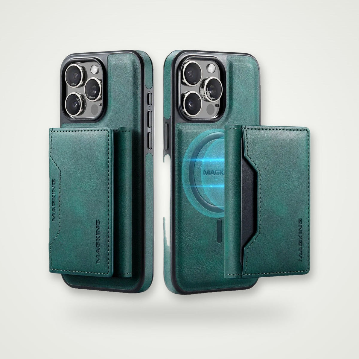 Leather Card Pocket Case for iPhone 13–16