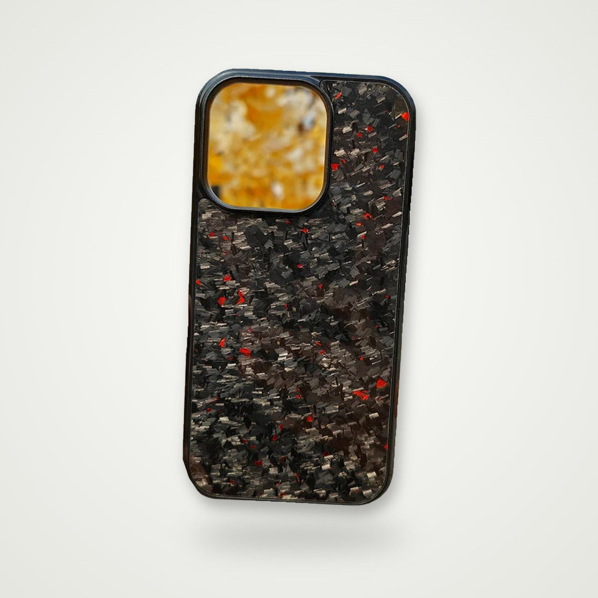 Forged Carbon Gold Flake Case for iPhone 13–15