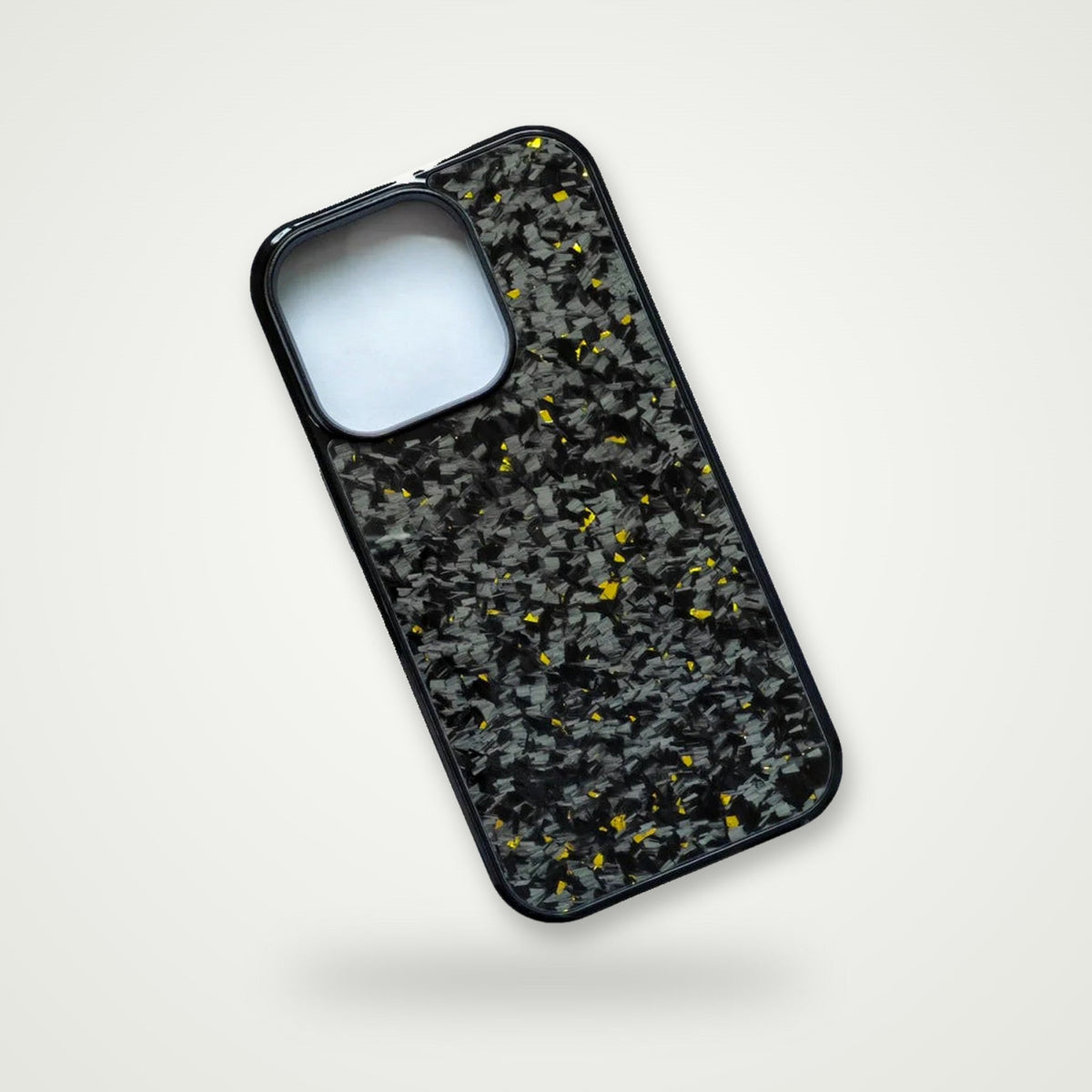 Forged Carbon Gold Flake Case for iPhone 13–15