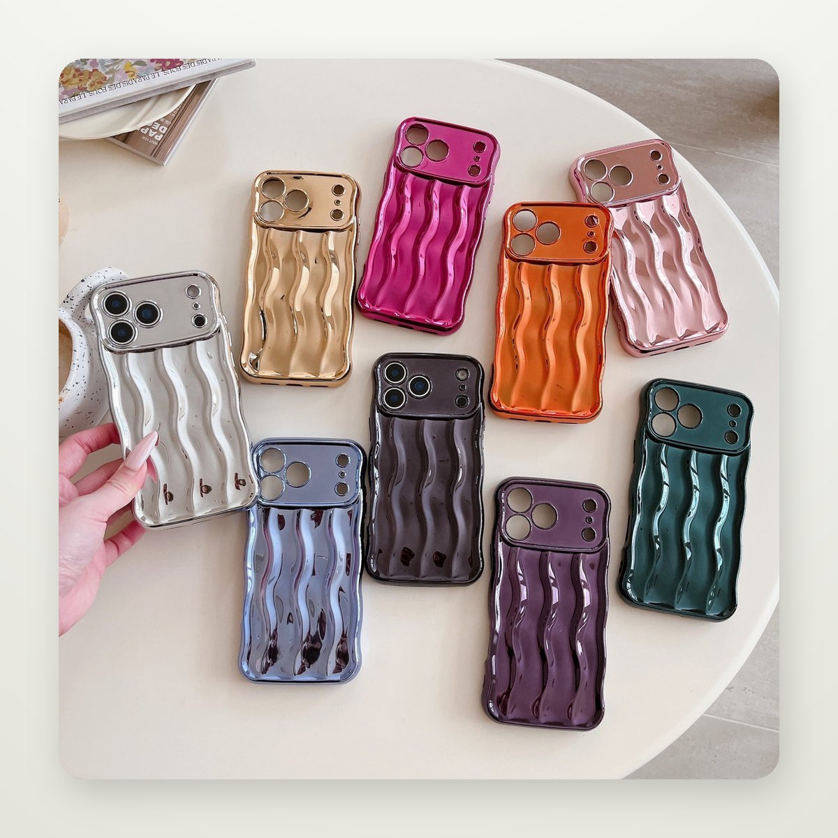 Plated Stripe Case for iPhone 17