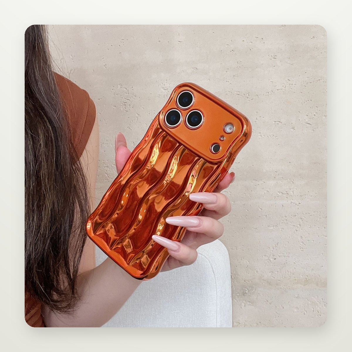 Plated Stripe Case for iPhone 17