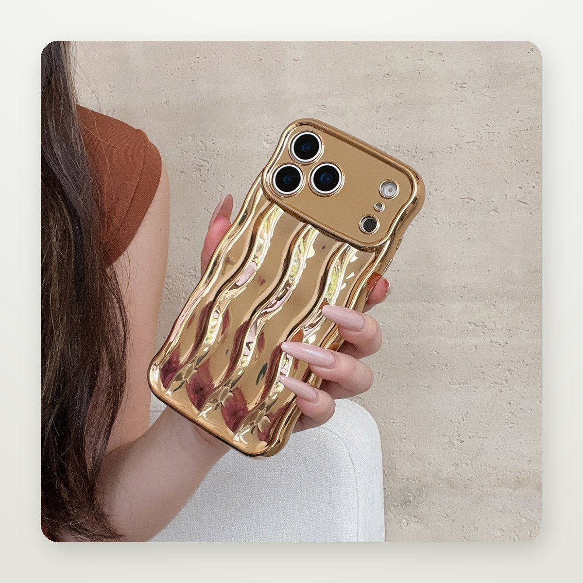 Plated Stripe Case for iPhone 17