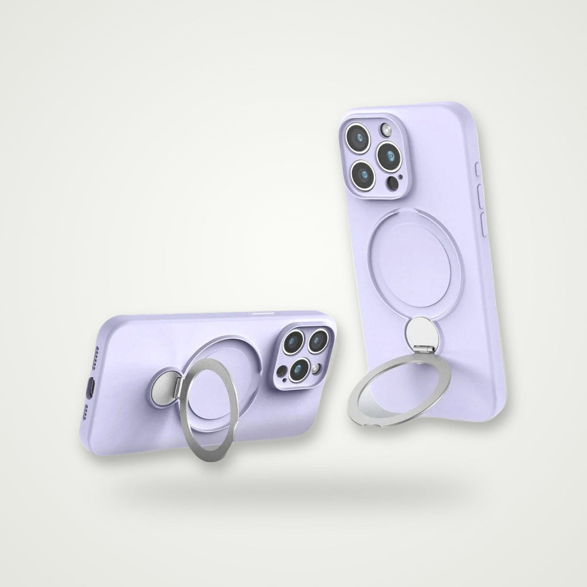 Liquid Silicone Stand MagSafe Case for iPhone 13–16