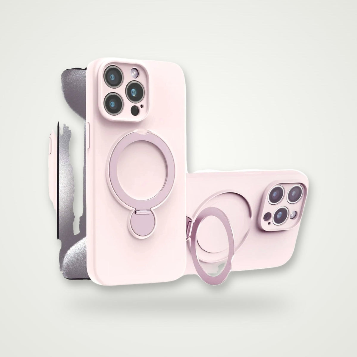 Liquid Silicone Stand MagSafe Case for iPhone 13–16
