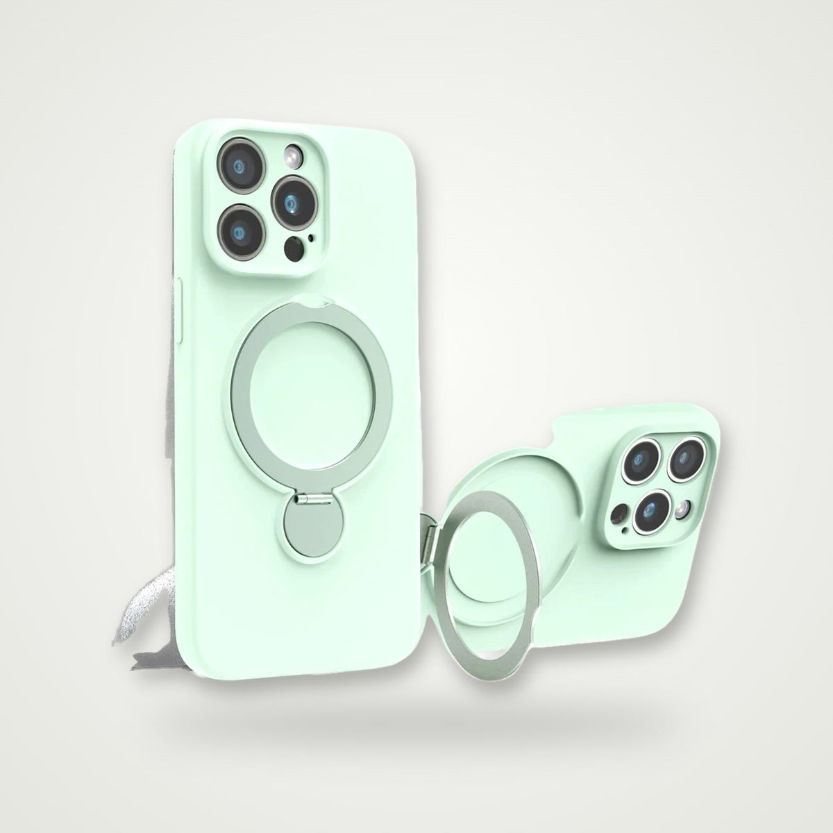 Liquid Silicone Stand MagSafe Case for iPhone 13–16