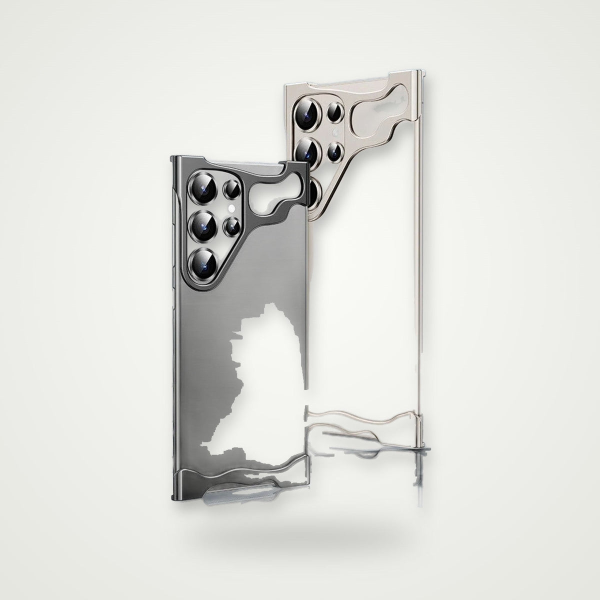 Metal Corner Frameless Case for Galaxy S24–S25