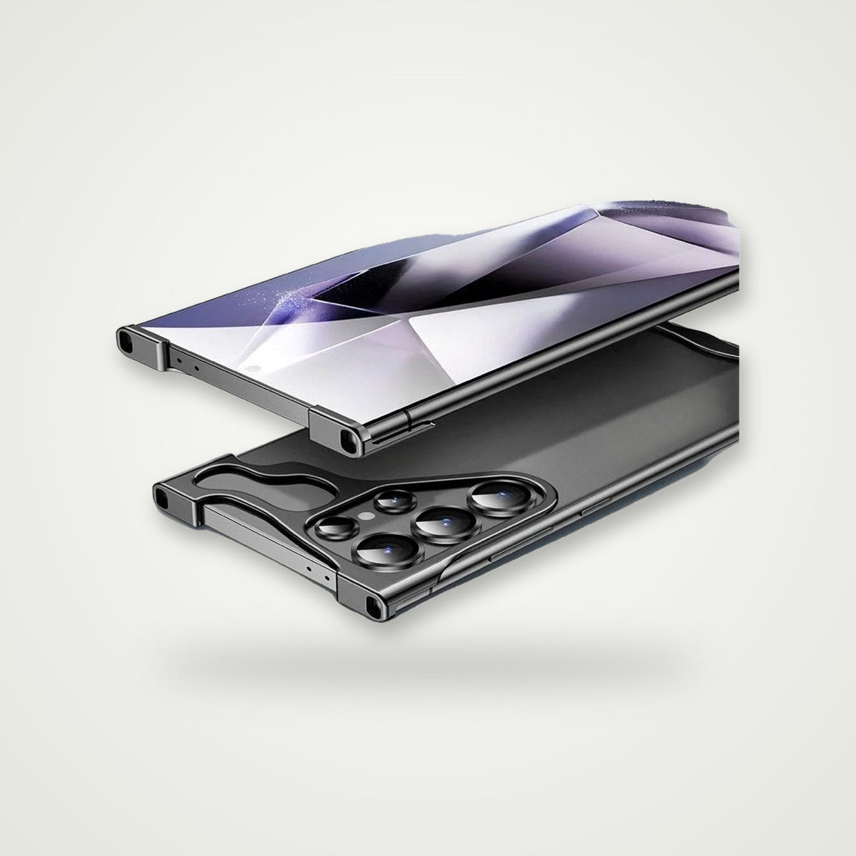 Metal Corner Frameless Case for Galaxy S24–S25