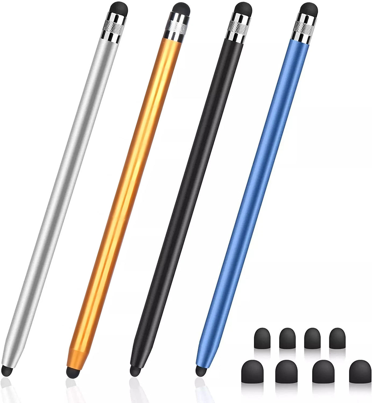 Universal capacitive stylus with dual silicone tips, view 15