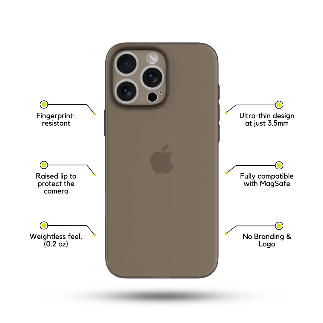 Black Ultra Thin Phone Case