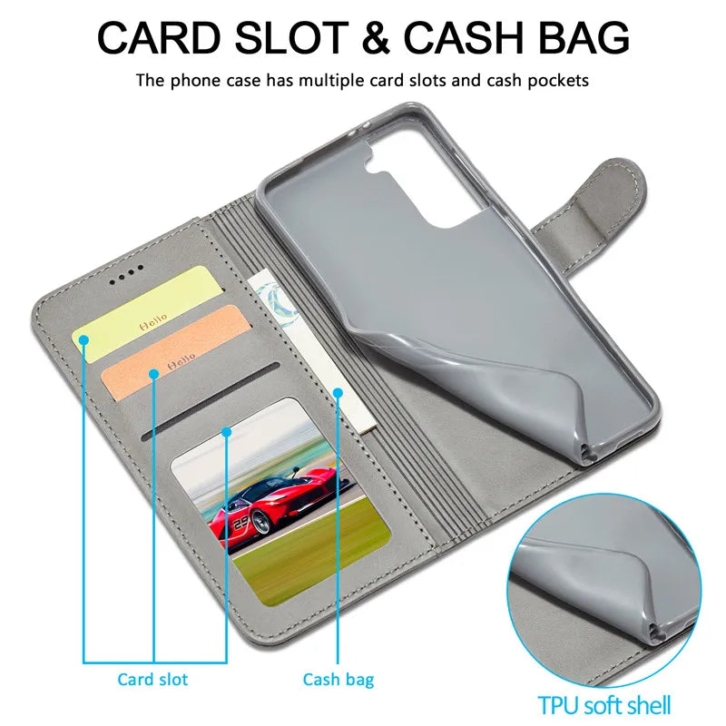 Flip book case for Samsung Galaxy S8–S26 & FE models, view 2