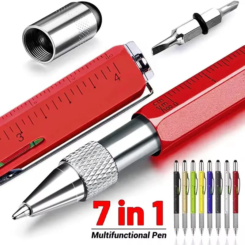 7-in-1 multifunction stylus pen with screwdriver, ruler and level