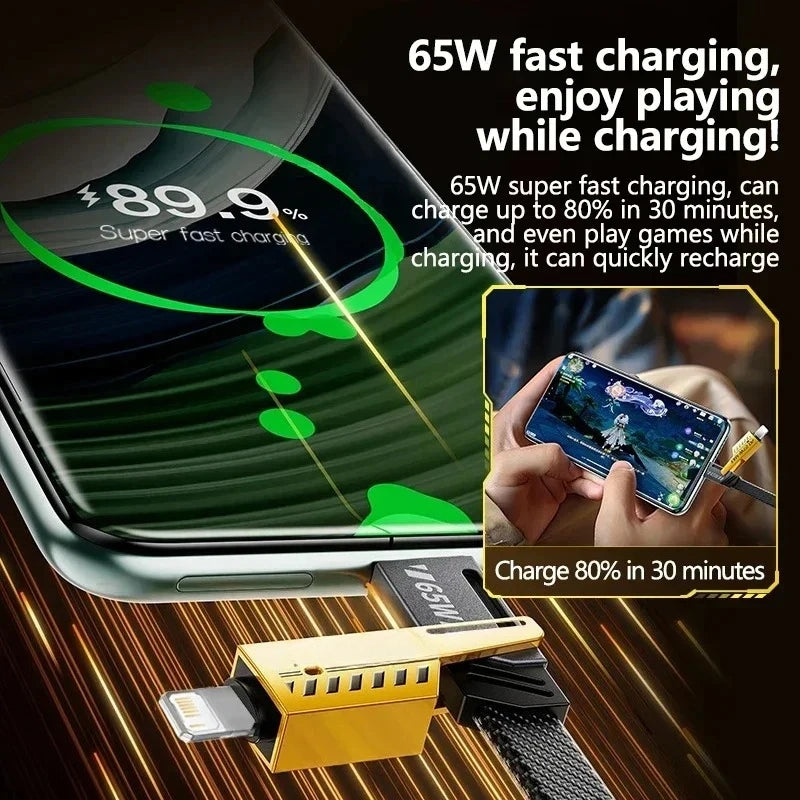 4-in-1 mecha charging cable, view 4
