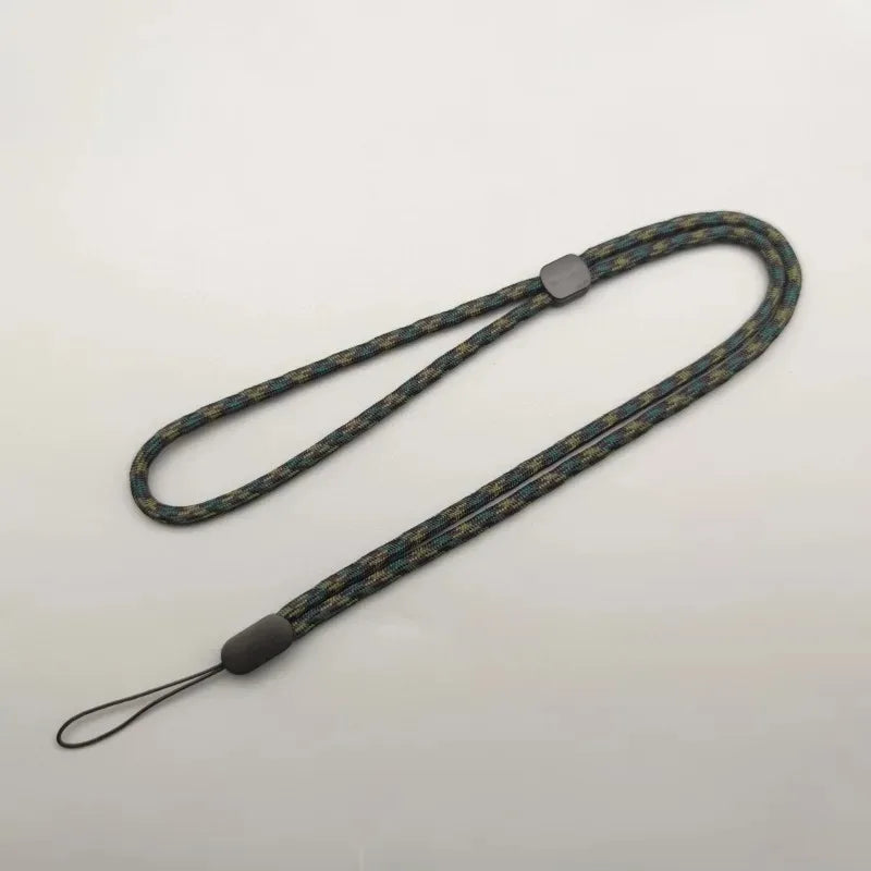 Cute adjustable crossbody phone lanyard with card clip, green