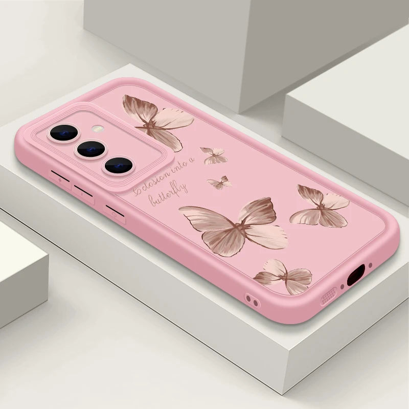 Gold butterfly soft TPU case, view 6