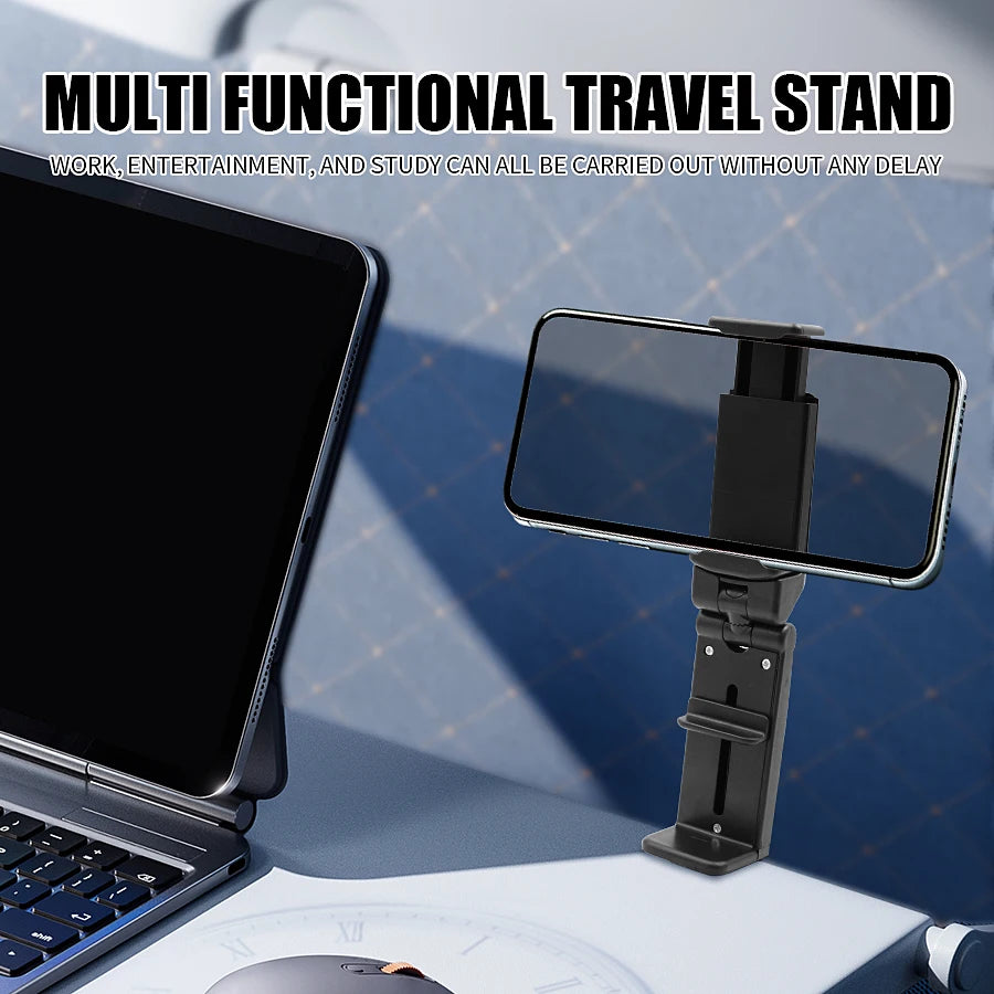 Foldable airplane phone holder for travel and seatback use, view 7