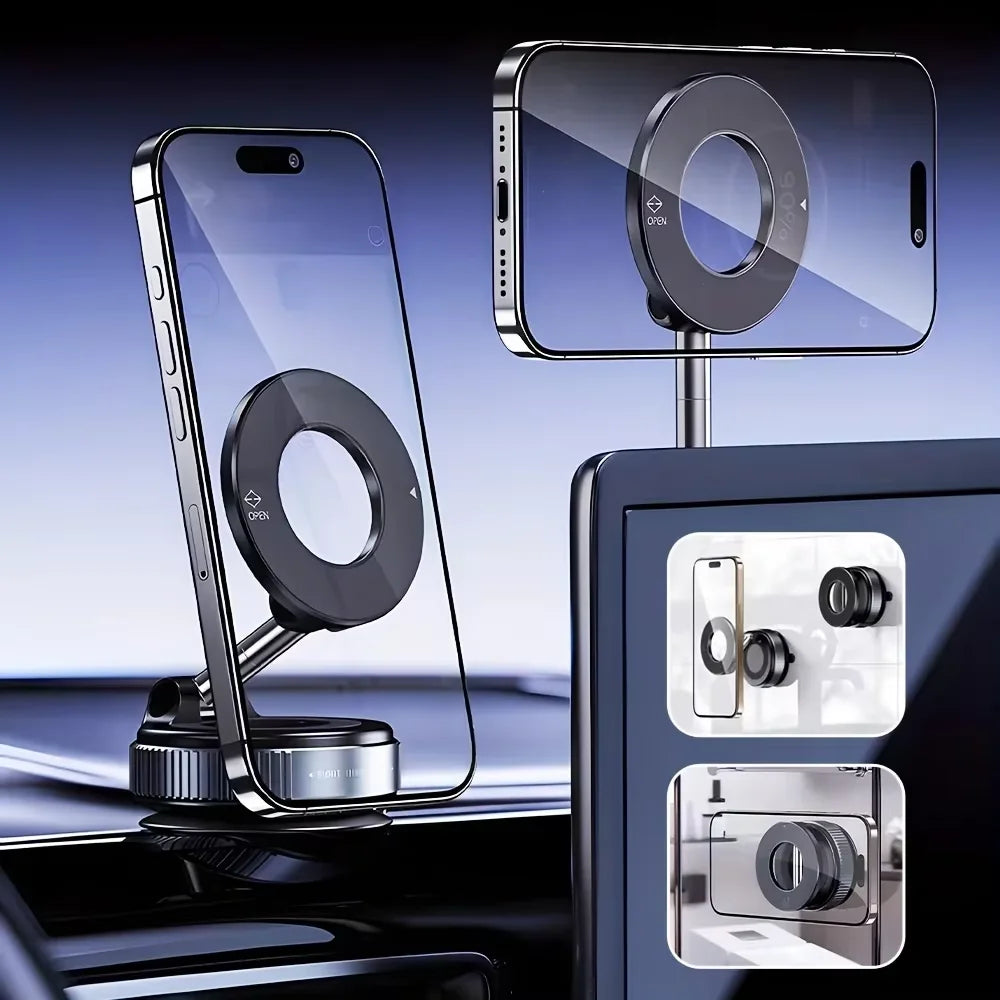 Vacuum suction magnetic phone holder, view 4