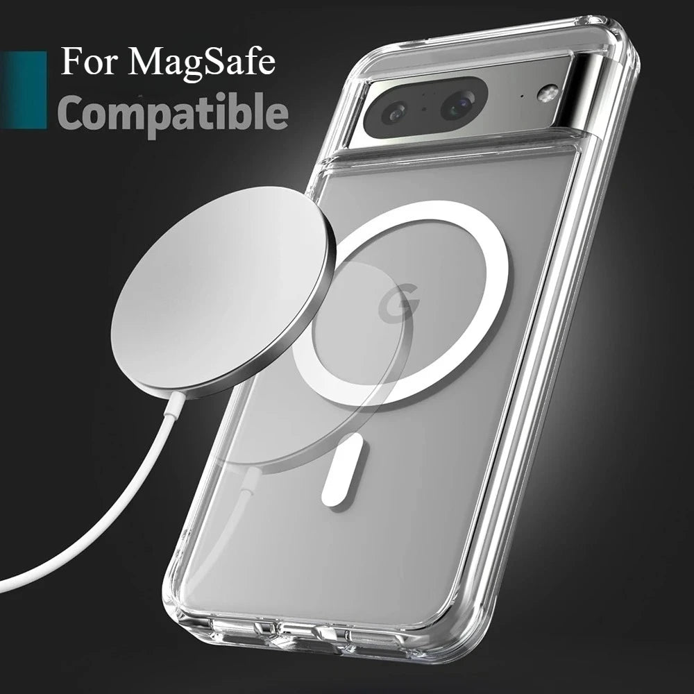 Clear TPU MagSafe magnetic case for Pixel, view 6