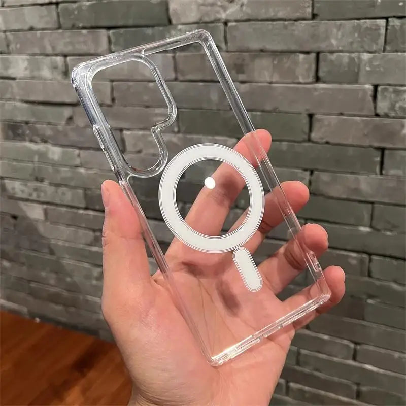 Clear magnetic case for Samsung Galaxy S20–S25, view 4