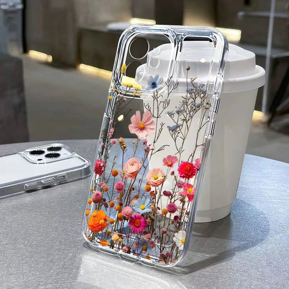 Cute flower clear case for Samsung Galaxy S & A series, view 7