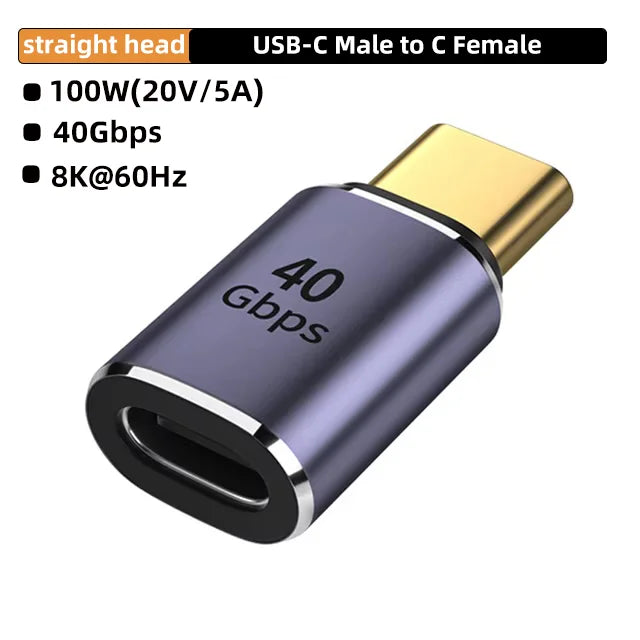USB4 40Gbps 90-degree USB-C adapter, 100W, view 12