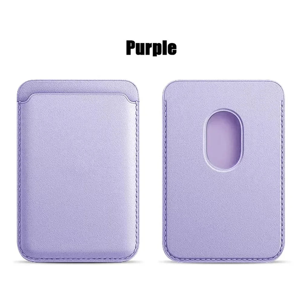 RFID magnetic card wallet, purple
